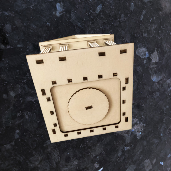 Dekorative Holz Hausbank - Spardose Personalisiert