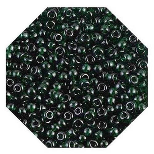 10 g Miyuki Rocailles - Japanische Glasperlen - Seed Beads - 8/0 156 - Transparant Dark Emerald