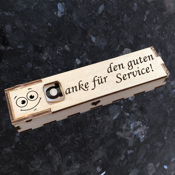 Duplo Box + Schokoriegel Geschenkbox mit Spruch Gravur