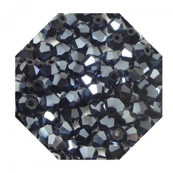 100 Hochwertige Kristall Glasschliffperlen - Perlen - Glasperlen - Bicone - Facettiert - Konisch -
