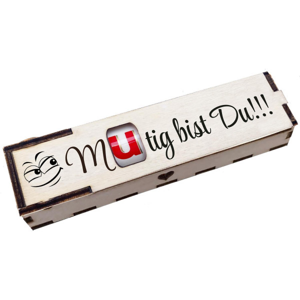 Duplo Geschenkbox mit Gravur "Mutig bist Du!!!"