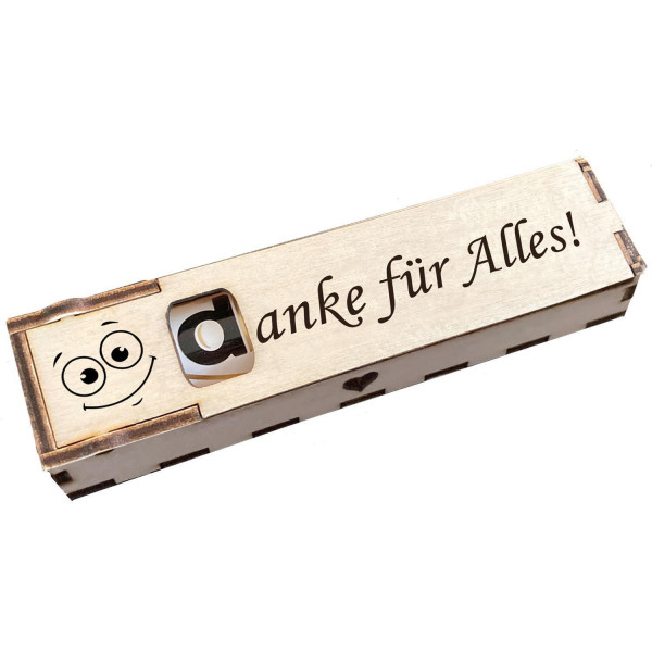 Duplo Geschenkbox mit Gravur "Danke für Alles!"