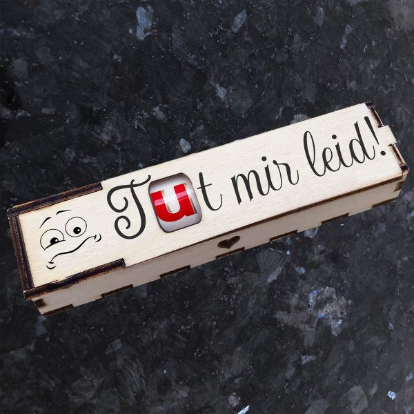 Duplo Box + Schokoriegel Geschenkbox mit Spruch Gravur