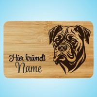 Vorschau: Brettchen Holz Gravur Hund Cane Corso mit Name Personalisiert Vorschau: Brettchen Holz Gravur Hund Cane Corso mit Name Personalisiert