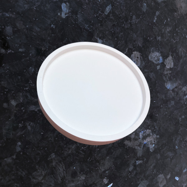 Eleganter Untersetzer aus Keramik Weiß Handarbeit