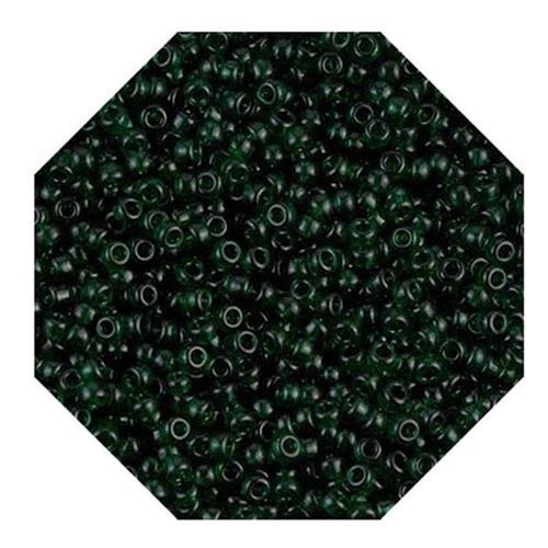 10 g Miyuki Rocailles - Japanische Glasperlen - Seed Beads - 11/0 156 - Transparant Dark Emerald