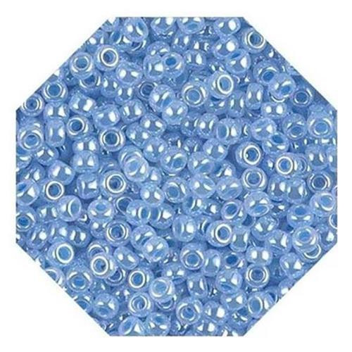10 g Miyuki Rocailles - Japanische Glasperlen - Seed Beads 8/0 Ceylon Sky Blue