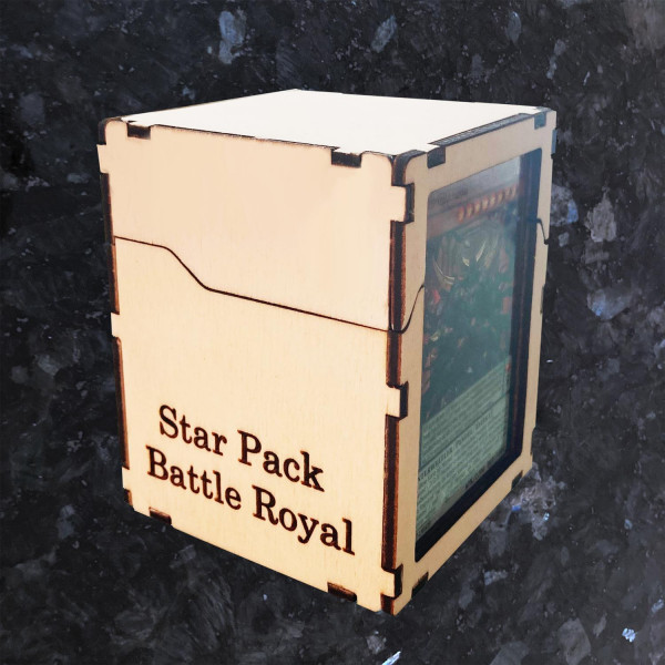 Holz Deckbox für Sammelkarten mit Gravur Personalisiert