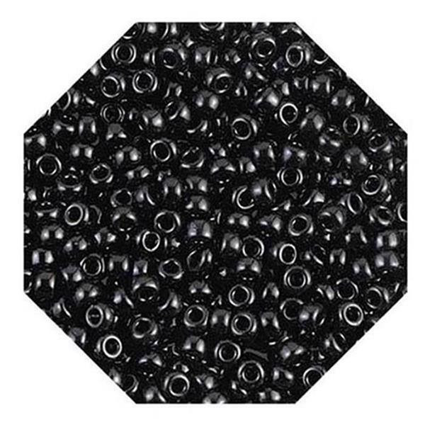 10 g Miyuki Rocailles - Japanische Glasperlen - Seed Beads - 8/0 401 - Opaque Black