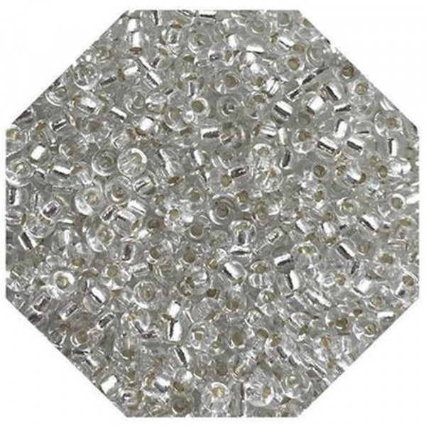 10 g Miyuki Rocailles - Japanische Glasperlen - Seed Beads - 11/0 1 - Silverlined Crystal