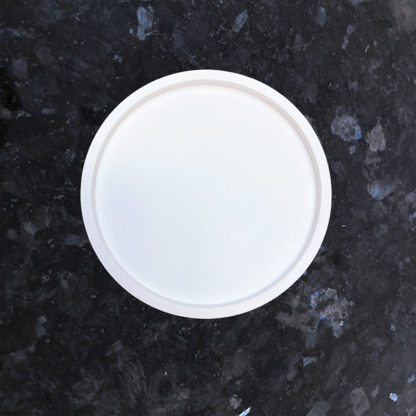 Eleganter Untersetzer aus Keramik Weiß Handarbeit