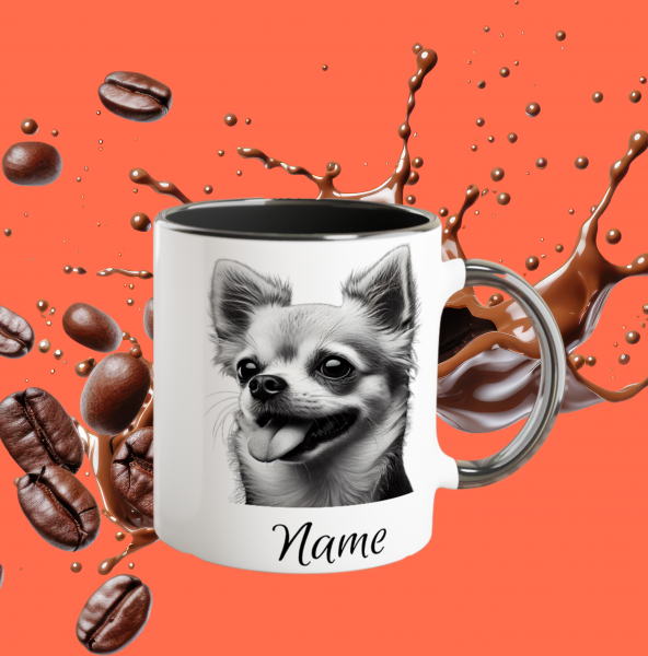 Chihuahua | Havaneser | Hunderasse Kaffeepott | Personalisierte mit Hund & Name 325 ml
