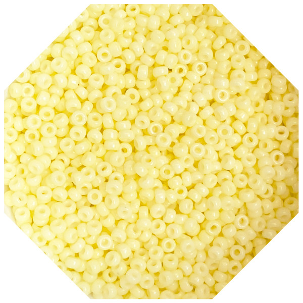10 g Miyuki Rocailles Seed Beads 11/0 Duracoat Opaque Light Lemon Ice 11-4451