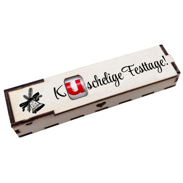 Duplo Geschenkbox mit Gravur "Kuschelige Festtage!"