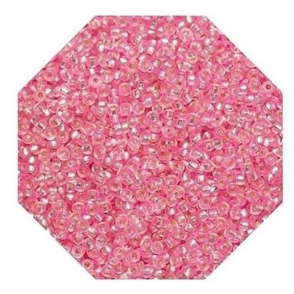 10 g Miyuki Rocailles Japanische Glasperlen Seed Beads 11/0 Silverlined Dyed Carnation Pink
