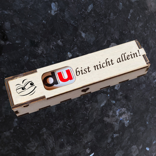 Duplo Box + Schokoriegel Geschenkbox mit Spruch Gravur