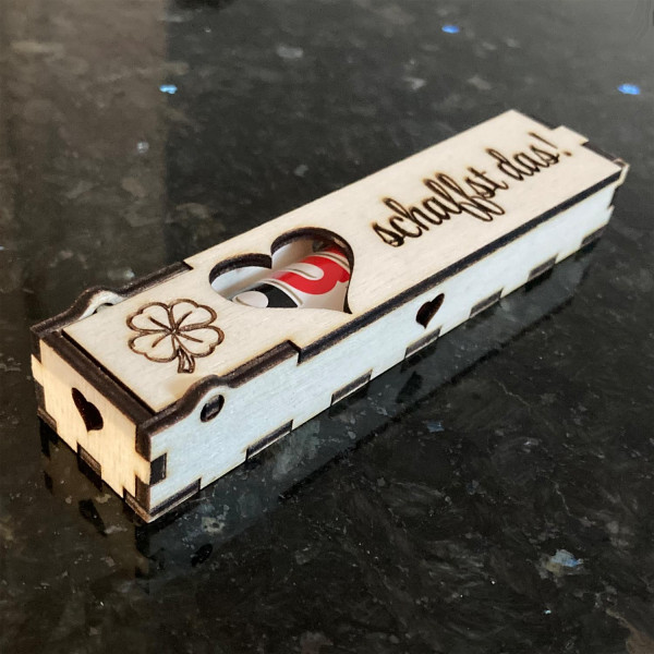 Duplo Geschenkbox mit Gravur "Du schaffst das!"